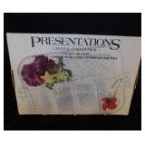 Crystal 5 part relish tray in box - Crystal