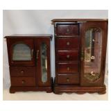 2 dresser top jewelry boxes