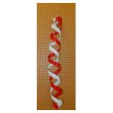 Twisted metal peppermint stick wind spinner,