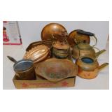 Copper: Kettles - Candlestick - Planters - Lids &