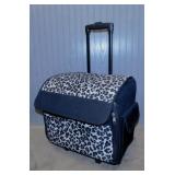 Everything Mary leopard print sewing machine tote