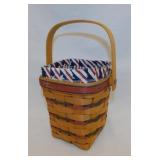 1995 Longaberger basket w/ liner & protector -