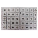 40 foreign coins in 2x2, Canada & Mexico