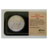 2003 silver American Eagle Walking Liberty coin,