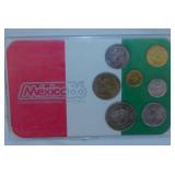 Mexico & Norway coin sets - 1999 US coin set -
