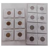 6 uncirculated Lincoln Wheat pennies -