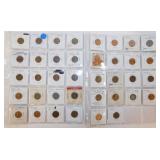 38 Lincoln Wheat pennies in 2x2,