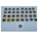129 Lincoln Wheat pennies in 2x2