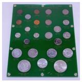 20th Century coin set in case, lots of silver