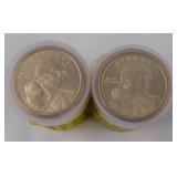 Forty 2000 Sacagawea Golden dollar coins