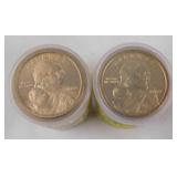 Forty 2000 Sacagawea Golden Dollar coins