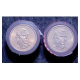 2 rolls 2009 James Polk $1 Presidential coins