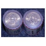 2 rolls 2007 James Madison $1 Presidential coins