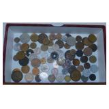 Collection of loose foreign coins