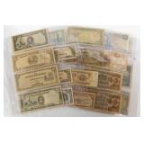 20 pieces foreign paper currency