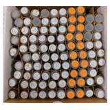 96 tubes of sorted Roosevelt dimes by years,