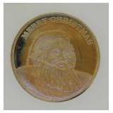 Christmas Santa Claus 1 troy ounce silver round
