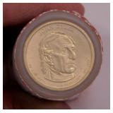 2 rolls John Tyler $1 Presidential coins