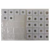 26 Canadian silver coins in 2x2