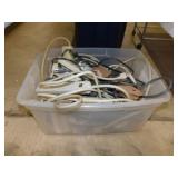 Sterilite 58 qt. storage tote full of surge