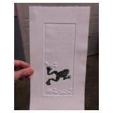 Frog dï¿½cor: Original A Neat Frog embossed stencil