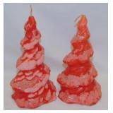 Pair of Windsor Candle Gems wax Christmas Tree