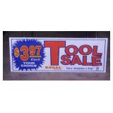 Vintage Chrisman Illinois Hardware store tool sign