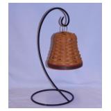 2000 Longaberger Noel Bell basket w/ wrought iron
