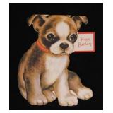 28 vintage birthday cards: Mica, tulle, velvet,