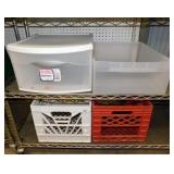 Sterilite 29 qt. storage drawer unit - 2 plastic