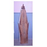 2 antique wooden ironing boards,
