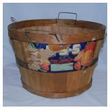 Vintage Carbondale Illinois bushel fruit basket,