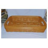 2002 Longaberger Serving Tray basket, 19.5" wide