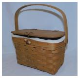 1986 Longaberger Purse basket w/ liner