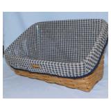 2003 Longaberger Large Desktop basket w/ liner &