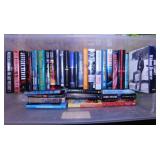 34 hardback novel books: Baldacci - Updike -