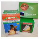 Fiber optic snowman in box - Arctic Antics Night