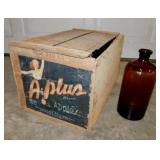 Vintage Wenatchee Washington apple crate shipping
