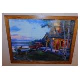 Cabin Fever jigsaw puzzle in frame, 29" x 22"