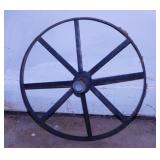 Steel garden plow wheel, 14", not antique