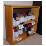 Wooden bookcase, 29.5" x 9.5" x 28.5"