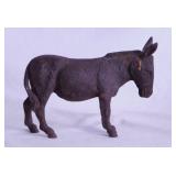 Rare antique cast iron donkey mule burro doorstop,