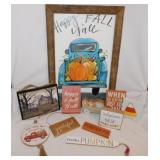 Fall Autumn Halloween home dï¿½cor & signs
