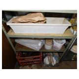 3 shelves of garage misc.