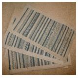 4 matching area rugs & runner - 6 placemats