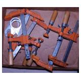 5 Jorgensen 4" bar clamps