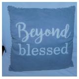 Beyond Blessed throw pillow - Inspirational wall