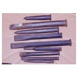 Steel chisels & punches, Craftsman & more