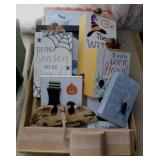 Wooden Halloween home dï¿½cor & signs