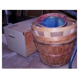 3 bushel baskets - 3 peck baskets -